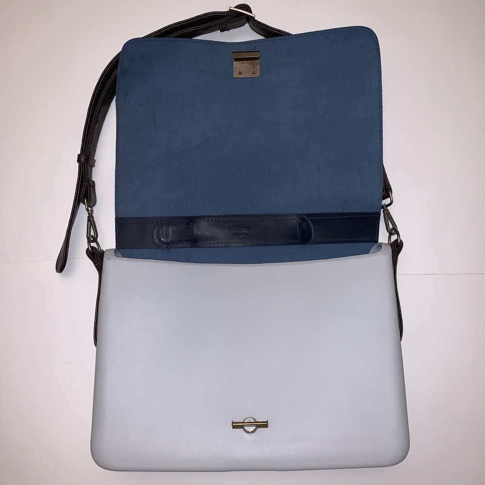 Obag O Bag Folder Messenger Bag With Leather Flap - image 3